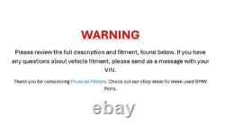 02-06 BMW E46 3-Series ZF Power Steering Rack Pinion Late Model OEM