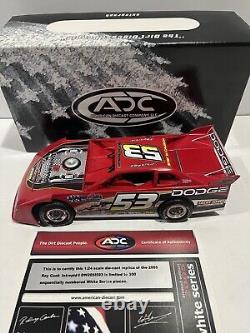 1/24 ADC 2005 Ray Cook #53 Dodge White Series Dirt Late Model