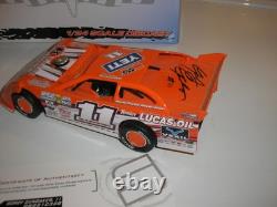 1/24 Autographed 2021 Gordy Gundaker #11 Lucas Outlaw Late Model Dirt Car #4/350