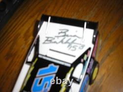 1/24 NO BOX Brian Birky Birkhofer Autographed Outlaw Late Model Dirt Car Free SH