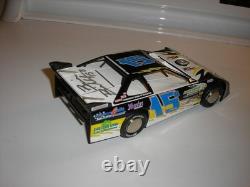 1/24 NO BOX Brian Birky Birkhofer Autographed Outlaw Late Model Dirt Car Free SH
