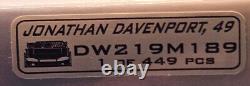 2019 AUTOGRAPHED Jonathan Davenport Brewster Baker 1/24 Late Model 373/449