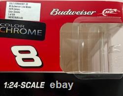 2024 Earnhardt Jr #8 Budweiser Late Model Color Chrome 1/24 Car Autographed