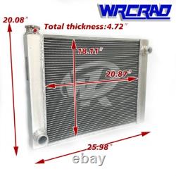 26 x 19 Full Aluminum Radiator For Sport Mod Late Model RacePro NHRA Autocross