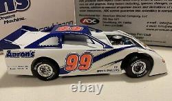 #99 David Reutimann diecast 1/24 Dirt Late Model NASCAR Prelude 1/500