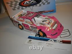 ADC 1/24 Bobby Pierce Neon World 100 Pink Lucas Oil Outlaw Late Model Dirt Car