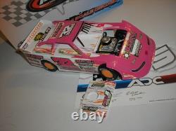 ADC 1/24 Bobby Pierce Neon World 100 Pink Lucas Oil Outlaw Late Model Dirt Car