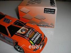 ADC 1/24 Justin Kay 2022 Hoker Trucking Outlaw Late Model Dirt Car DR220C270