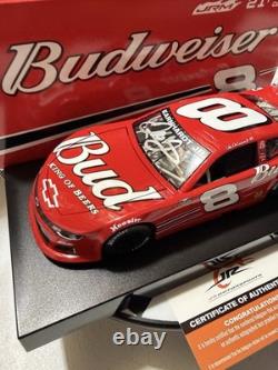AUTOGRAPHED Dale Earnhardt Jr. #8 Budweiser Late Model 2024 1/24 Nascar Diecast