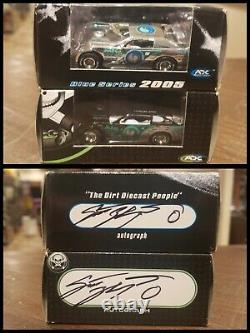 AUTOGRAPHED SCOTT BLOOMQUIST CHROME 2005 and 2006 ADC Dirt Late Model 1/64 Lot