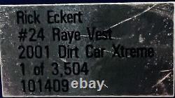 Action Xtreme Rick Eckert #24 Raye Vest 2001 Dirt Car Xtreme 124 Scale