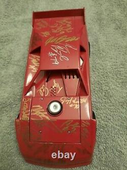 Adc Red Blank Dirt Late Model 1/24 Signed By 14 Drivers