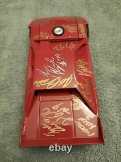 Adc Red Blank Dirt Late Model 1/24 Signed By 14 Drivers