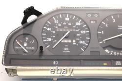 BMW OEM E30 87-92 MotoMeter Instrument Cluster Late Model MPH 192K 1381854
