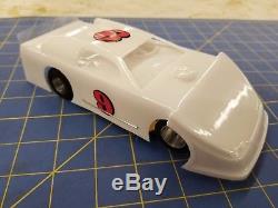 B&E Dirt Late Model RTR White #9 1/24 Slot Car from Mid America Raceway