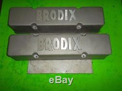 Brodix valve covers NEW sbc ump imca dirt late model drag racing hot rod