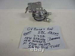 CV Products Billet Fuel Pump-sbc-racing-drag-dirt Late Model-mud-trucks-carter