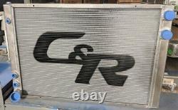 C&R 28x19 Lightweight Dirt Late Model Radiator, 36mm Single Pass, Low Outlet