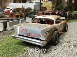 Custom Adult Built 57 Chevy Dirt Late Model Modified Stocker weathered NR