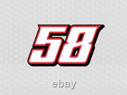 Custom Race Car Numbers Vinyl Decal Kit Value Package Late Model IMCA Stock