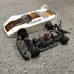 Custom Works 1/10 Late Model Wedge RC Oval Dirt Model Unknown withExtras