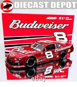 Dale Earnhardt Jr 2024 Budweiser Late Model & Mini Helmet Combo 1/24 Color Chrom