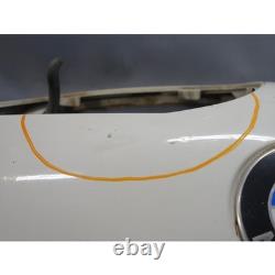 Damaged 03-06 BMW E46 3-Series 2dr Late Model Front Hood Cover Alpine White OE