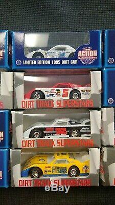 Dirt Late Model Diecast 164 Lot Of 12 Action New Bloomquist Pierce Boggs Duvall