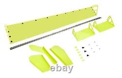 Dominator Dirt Late Model Plastic Spoiler Flo Yellow Kit 72x8