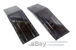 Dominator Fender Front Molded Plastic Black Dirt Late Model Pair