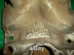 Edelbrock Victor Jr 4 barrel intake 2976 ump imca dirt late model drag racing