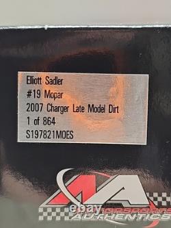 Elliott Sadler 1/24 2007 #19 Dodge Charger Late Model Dirt Car Elliott Sadler 1/24 2007 #19 Dodge Charger Late Model Dirt Car