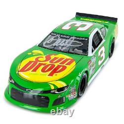 FREE CASE Dale Earnhardt 2023 Jr Autographed Sun Drop #3 Late Model 124 Diecast