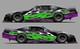 Green Flames Race Car Side Wrap Decals Late Model, Street Stock, Modified #54