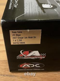 Kasey Kahne 2007 #9 Mopar Charger Dirt Late Model Prelude Eldora 1/24 Diecast