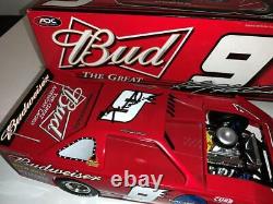 Kasey Kahne signed 2008 #9 Budweiser Dirt Late Model 1/24 ADC