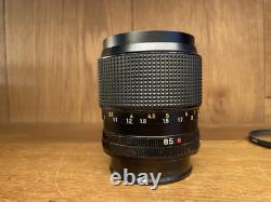Late Model Almost Mint Konica Hexanon AR 85mm F/1.8 Portrait Lens From Japan