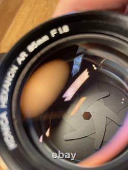 Late Model Almost Mint Konica Hexanon AR 85mm F/1.8 Portrait Lens From Japan