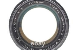 Late Model Exc+5 Olympus OM-SYSTEM Zuiko MC Auto T 85mm f/2 Lens From JAPAN