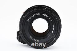 Late Model Excellent+5 MINOLTA M ROKKOR 40mm f2 Lens Leica M CL CLE From JAPAN