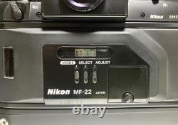 Late Model, LCD Clear! MINT W / MF-22 Nikon F4 Black Film Camera Body JAPAN