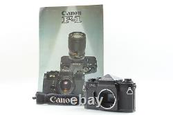 Late Model MINT+++ Canon F-1 35mm SLR Film Camera Body From with Catalog JAPAN