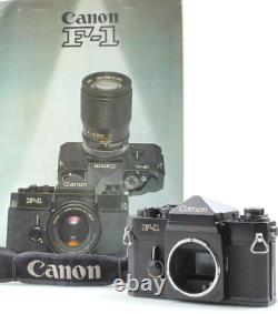 Late Model MINT+++ Canon F-1 35mm SLR Film Camera Body From with Catalog JAPAN