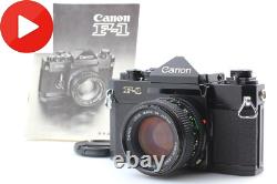 Late Model MINT Canon F-1 SLR Black Film Camera Body NFD 50mm F1.4 Lens JAPAN