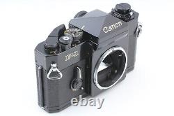 Late Model MINT Canon F-1 SLR Black Film Camera Body NFD 50mm F1.4 Lens JAPAN