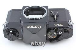 Late Model MINT Canon F-1 SLR Black Film Camera Body NFD 50mm F1.4 Lens JAPAN