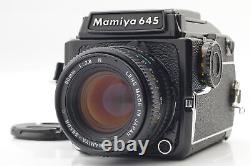 Late Model MINT Mamiya M645 1000S Film Camera + C 80mm f/2.8 N Lens From JAPAN