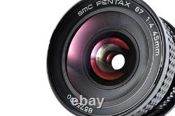 Late Model MINT SMC PENTAX 67 45mm f/4 Wide Angle Lens 6x7 67II JAPAN #410