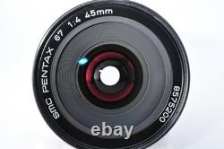 Late Model MINT SMC PENTAX 67 45mm f/4 Wide Angle Lens 6x7 67II JAPAN #410