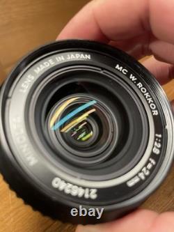 Late Model Mint Minolta MC W Rokkor 24mm F/2.8 Wide Angle Lens From Japan